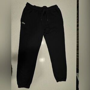 LACOSTE MEN’S BLACK SWEATPANTS ( SIZE MEDIUM ) LIKE NEW CONDITION
